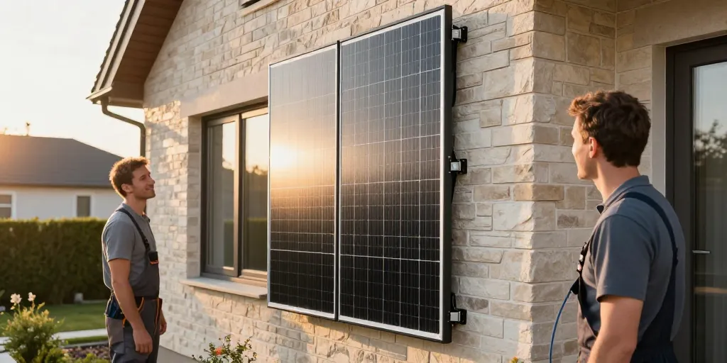 Panneaux solaires sur mur vertical : la solution méconnue qui peut tout changer pour votre maison