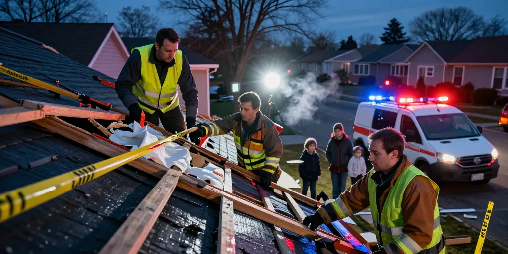 Quand le toit cède en pleine nuit : comprendre les urgences de toiture à Laval