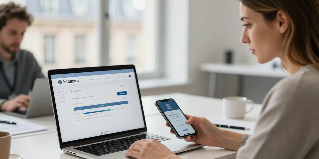 intraparis créer un compte