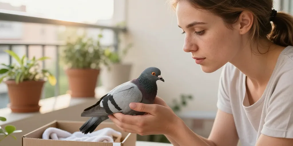 bébé pigeon